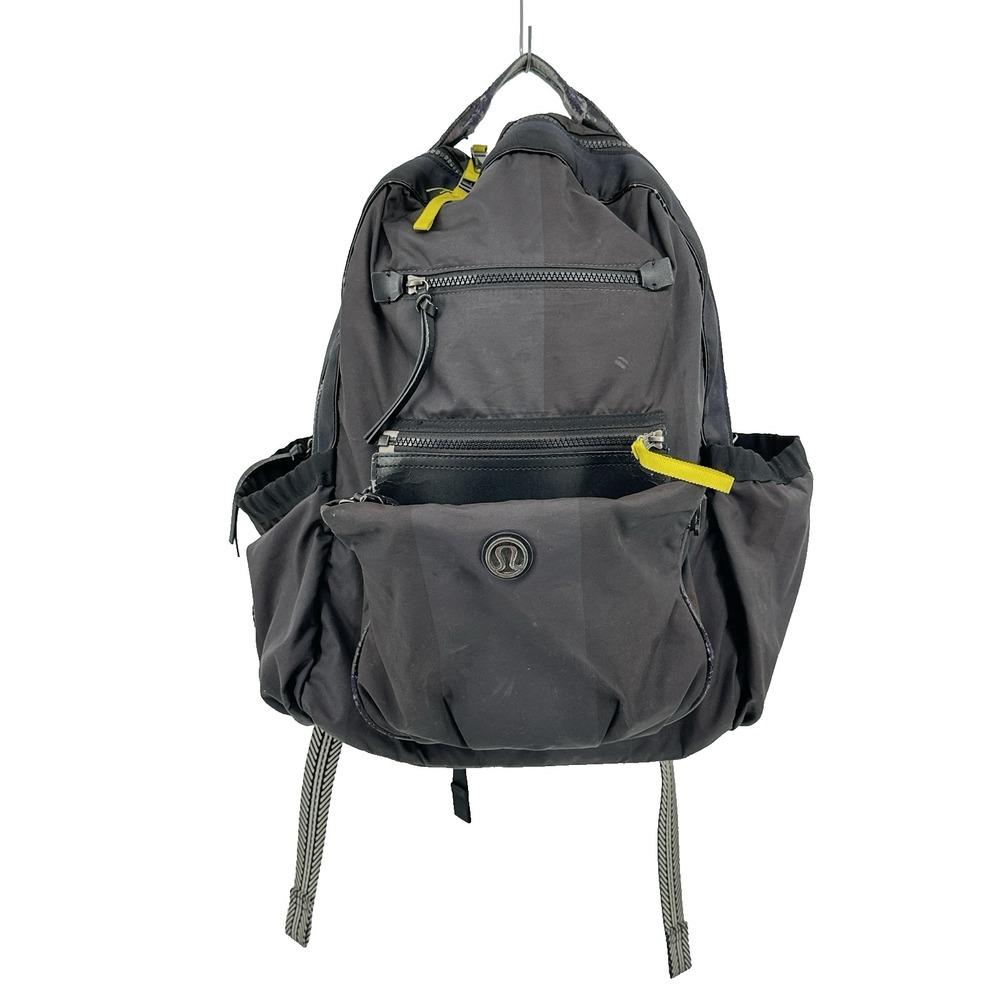 Lululemon Back To Class black Backpack Bag School Work Gym With Removable Pouch